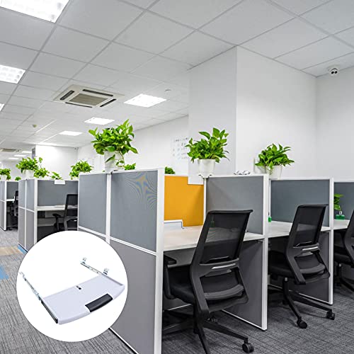 NUOBESTY Desk Keyboard Tray Keyboard Tray Under Desk Out Underdesk Keyboard Drawer Under Table Desk Keyboard Organizer with Sliding Mount System