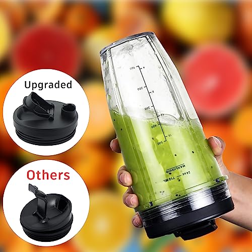Ninja Blender Cups 2 PCS 18oz, Ninja Cups for Blender, Ninja Blender Cups Replacement, Nutri Ninja Replacement Cups, Ninja Blender Replacement Pa
