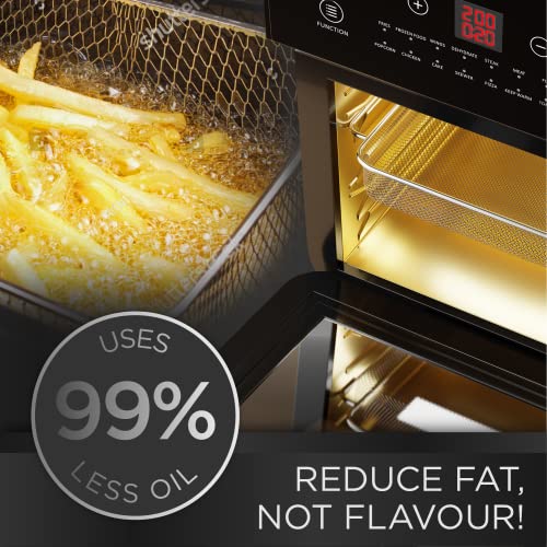 DMD | 16-In-1 12L Digital Air Fryer Oven with Rapid Air Circulation, 60 Minute Timer, 1800W | Dehydrate, Bake, Rotisserie, Oil Free Healthy Eatin