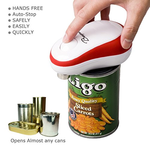 Bangrui Kitchen Automatic Safety Cordless One Tin Touch Electric Can Opener Intellectual Electric Can Opener:Smooth Edge,Stop Automatically,a Goo