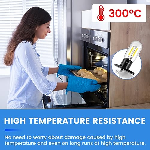 Luxvista 3W Z187 Microwave Bulb 2A 240V LED, 5000K Daylight White LED Microwave Oven Lamp Bulb, 25-30W Equivalent Incandescent Microwave Light Bu