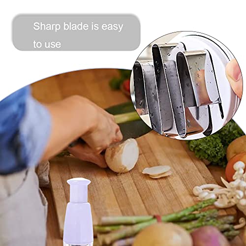 Food Chopper Multi-Function Onion Chopper Manual Vegetable Chopper for Chillies Salads Onions Garlic Fruits Nuts Cheese and Other Foods