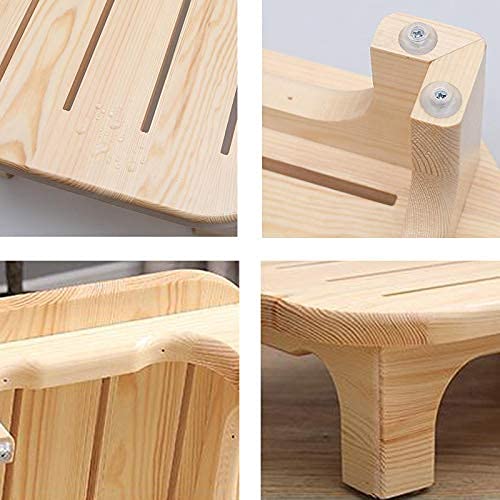 XHALERY Foot Rest Wood Ergonomic Wood Foot Stool Under Desk Foot Rest,for Office Home to Relieve Tendon Pains and Improve Blood Circulation,B