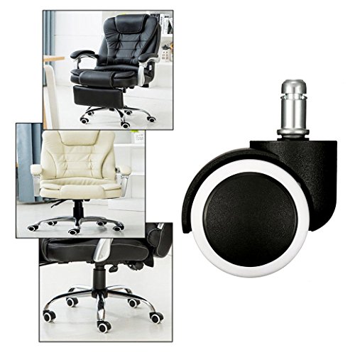 QH-Shop Chair Replacement Wheels Mute Office Chair Wheels for Office Chairs Protecting Hard Wood Floor for Office School Home 2 Inch 5 Pieces