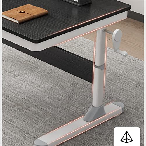 JYDQM 80/100CM Office Boss Desk Adjustable Student Computer Desk Up And Down Adjustable School Study Table Desktop Table (Color : D, Size : 80Cm)