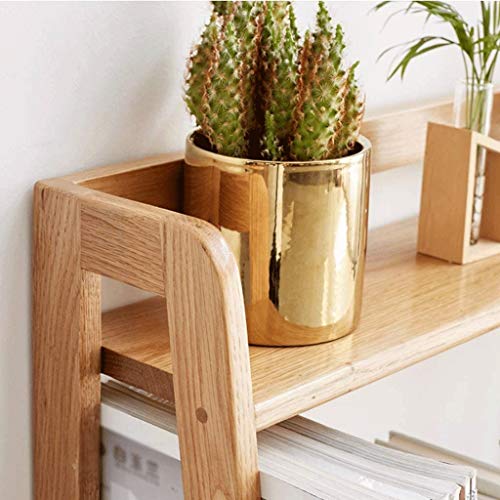 NXYJD File Racks Simple Desk Organizer for Office and Home, Desk Tidy Wood Bookshelf, Desktop Bookshelf Counter Top Bookcase for Book