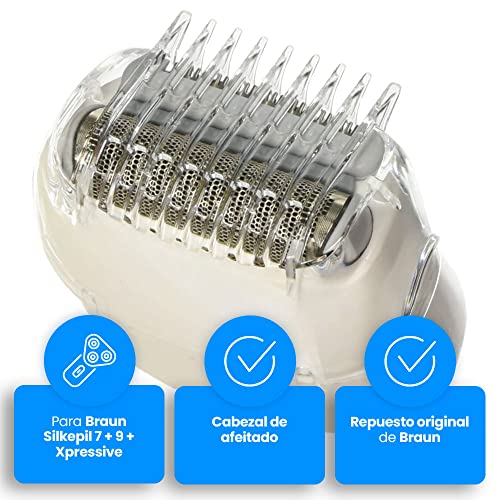 Anakel Home Replacement Head Epilator Shaver Shaver 67030799 Compatible with Braun Silkepil Series 7, Silkepil 5 and Series 9, White