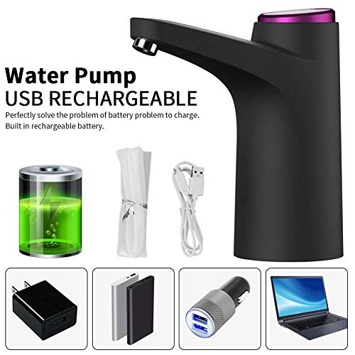 Electric Water Dispenser Pump,Water Bottle Pump Drinking Water Pump, USB Charging Bottled Water Pump, Automatic Water Pump, for Universal Bottle,