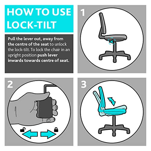 Office Hippo Mesh Operator Office Chair, Height & Tilt Adjustable Ergonomic Chair with Tension Control, Flip Up Arms, Computer Chair for Daily Us