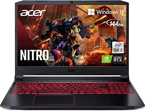 Acer Nitro 5 Gaming Laptop, 15.6" FHD 144Hz IPS Display, Intel Core i5-10300H Processor, GeForce RTX 3050 Laptop Graphics, 32GB DDR4, 1TB NVMe SS