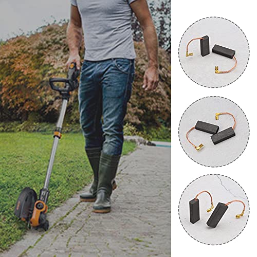 2 Pairs Lawn Mover Carbon Brushes 29x11.2x6.2mm Fit for Flymo Compact 330 FLYMO 360 380 McCulloch 2200 Chain Saw AKE 30-18 S AKE 35-18 S Power To