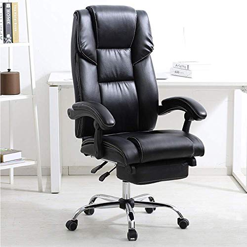 MU Home High Back Executive Office Chair Leather Ergonomic Office Computer Chair Reclining Desk Chair 360° Swivel Chair Office Chair