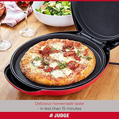 Judge Electric Pizza Oven. Energy Efficient Pizza Maker, Perfect Crepe, Pancake and Omelette Maker Non Stick Fast Heating Multicooker, 30cm Indoo