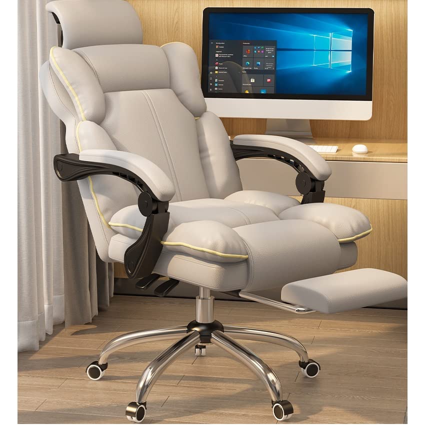 SDFGH Computer Chair Home Boys And Girls Can Adjust The Live Gaming Chair Boss Chair Lazy Swivel Office Chair