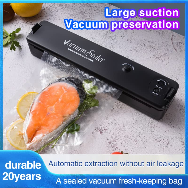 KEAGAN Vacuum Sealer Machine, Automatic Food Sealer, Food Vacuum Sealer Machines for Wet and Dry Food Preservation and Storage