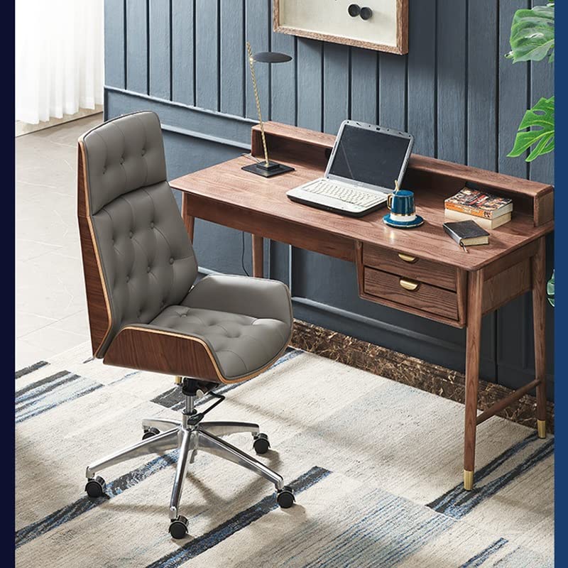 NXYJD Executive Massage Ergonomic Swivel High Back Thick Cushion PU Leather Office Chair