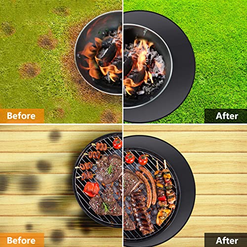 39" Fire Pit Mat for Decking , 3-Layer Thickened Under Grill Mat, Fireproof Mat for Under Fire Pit, Round Heatproof Mat, Camping Deck Patios Prot