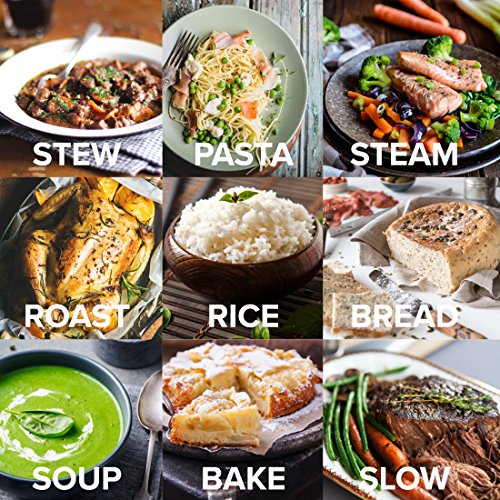 Drew&Cole CleverChef 14-in-1 Intelligent Digital Multi Cooker, Aluminium, 860 W, 5 Litre, Charcoal