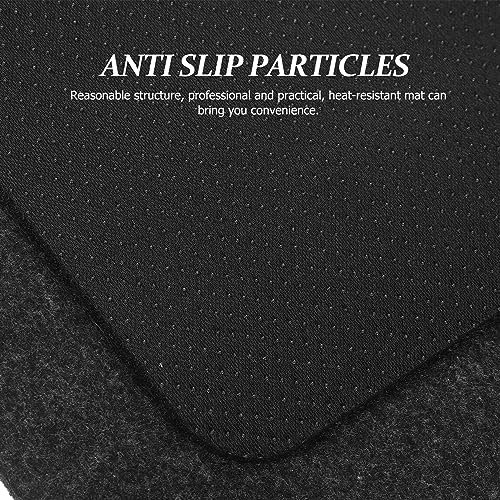 Heat Resistant Mat for Air Fryer, 3 Pcs Kitchen Countertop Heat Protector Mat, Non-Slip Kitchen Appliance Sliders, Compatible for Air Fryer Acces