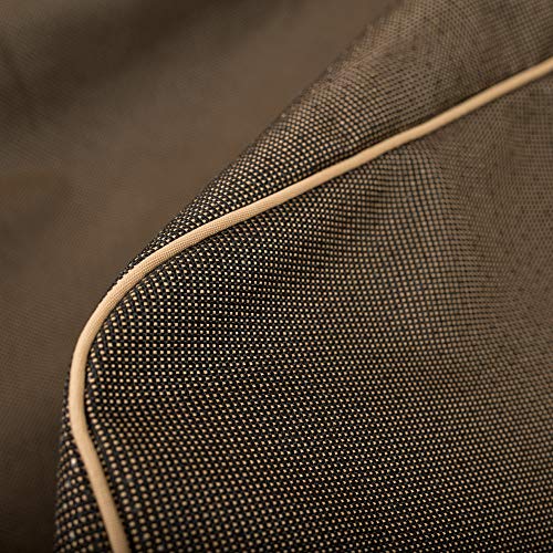 Budge P9A10BTNW3 StormBlock Hillside Patio Cushion Storage Bag, 22"H x 48"W x 18"Deep, Black and Tan Weave