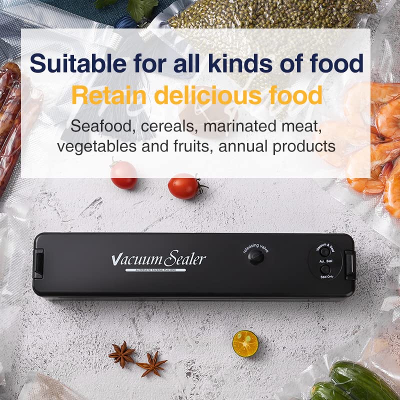 KEAGAN Vacuum Sealer Machine, Automatic Food Sealer, Food Vacuum Sealer Machines for Wet and Dry Food Preservation and Storage