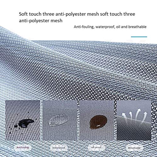 LXXSH 2020 design All mesh full Fabric multifunctional comfortable Ergonomic Office Chair (Color : Argento)