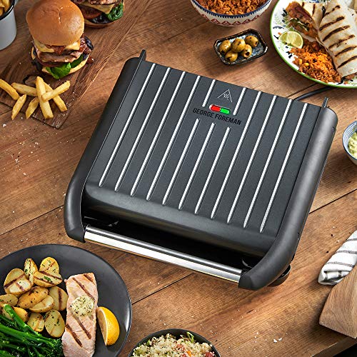 George Foreman Large Grey Steel Grill 25051