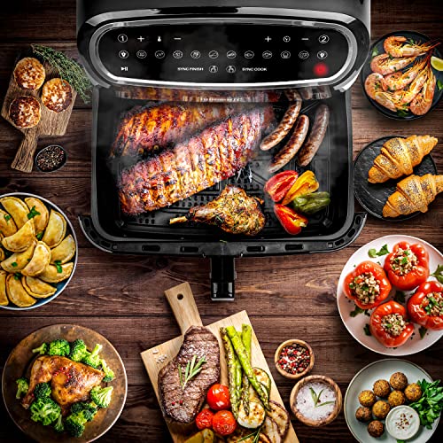 Duronic Large Drawer AFD1, 10L Drawer Specifically for the Duronic AF24, One Big Sync Cook Cooking Tray for Dual Zone Air Fryer - AIR FRYER ONLY