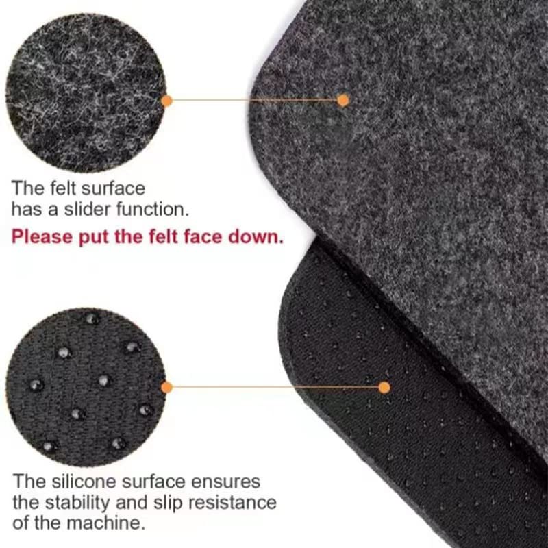 Heat Resistant Mat for Air Fryer, 2 PCS Heat Protector Mat with Appliance Sliders Function for Ninja Air Fryer, Salter Air Fryer,Coffee Maker,Mic
