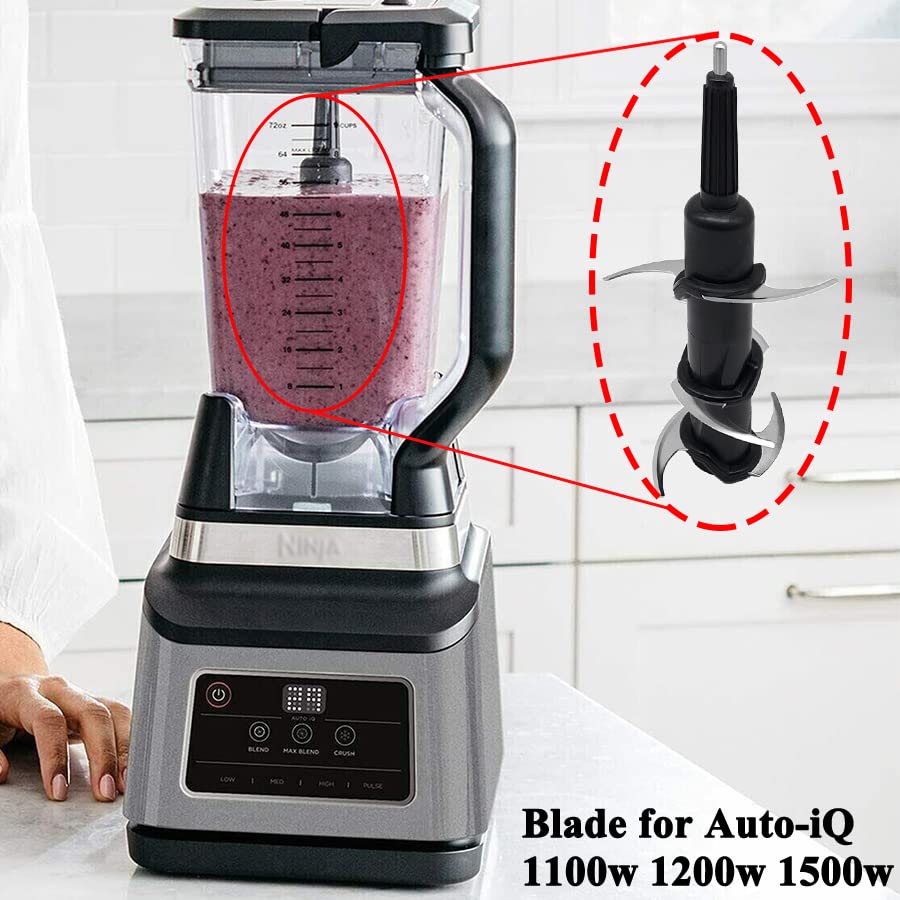 Stacked Blade Compatible with Ninja Food Processor and Blender with Auto-iQ 1200W BN800UK BN750UK, Nutri Ninja Extractor Blade Replacement Part f