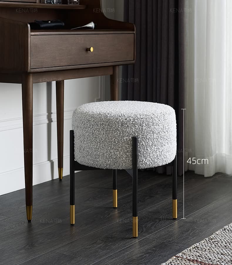 N/A Nordic Soft Bag Makeup Stools Leisure Lazy Living Room Shoe Changing Stool Ottomans Bedroom Furniture Sofa Stool