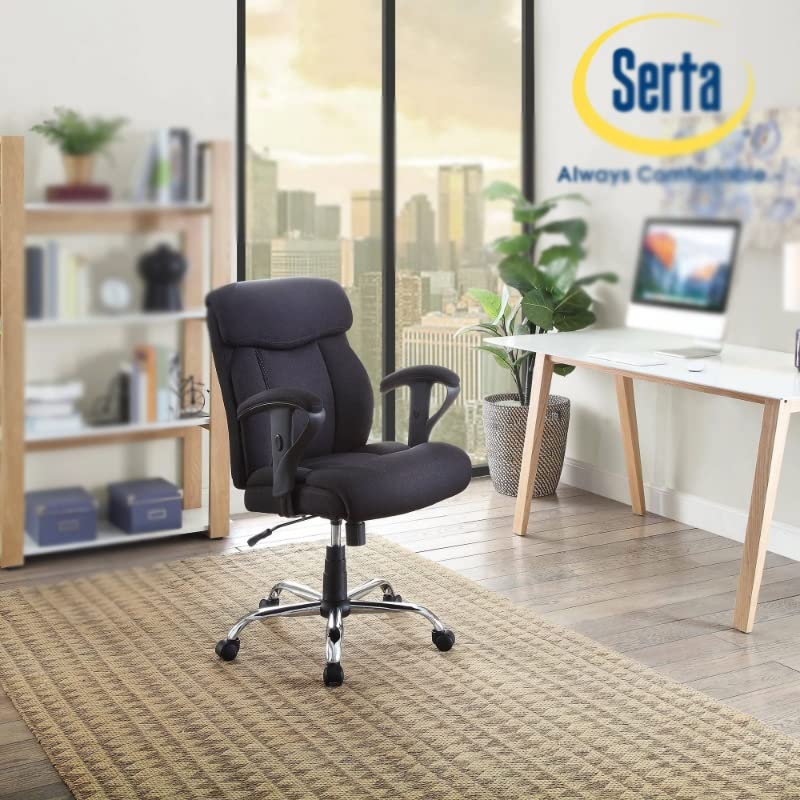 LEIGE Mid Back Adjustable Manager Office Chair