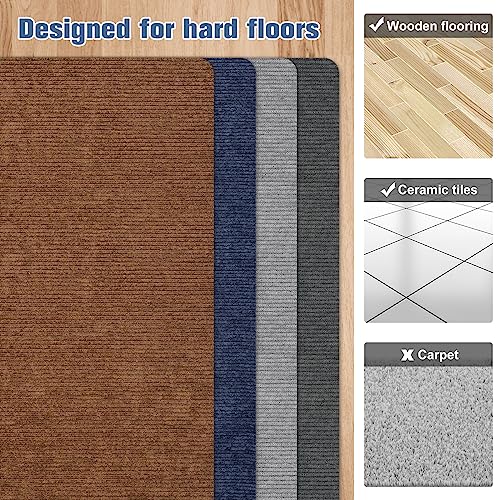 Corduroy Chair Mat for Hardwood Floor, 55"x35" Office Chair Mat Desk Chair Mat for Rolling Chair, Large Anti-Slip Backing Low-Pile Office Rug Flo