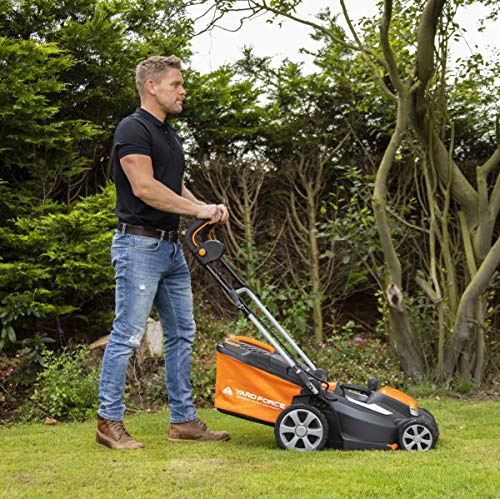 Yard Force 40V 37cm Cordless Lawnmower with lithium ion battery & quick charger LM G37A - GR 40 range