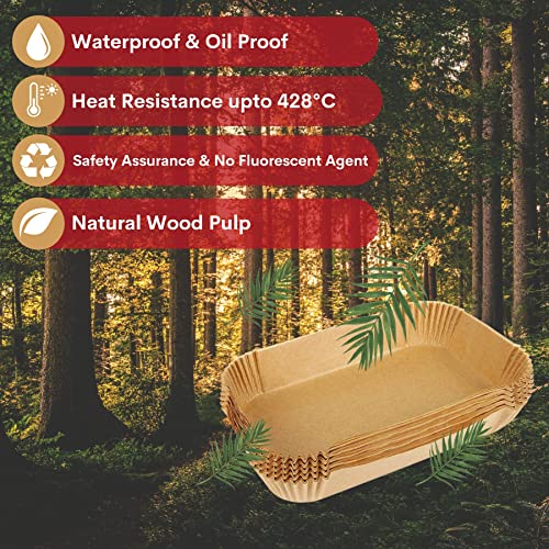 Hydro| Air Fryer Liners 150pcs for Ninja Dual Air Fryer, Ninja Air Fryer Paper Liners with Non Stick and Oil Proof, Airfryer Liners Compatible wi