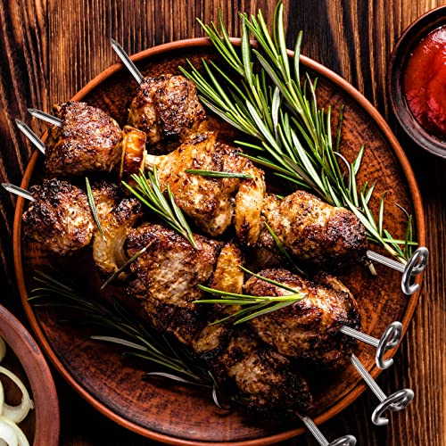 Stainless Steel Skewer Stand Kebab Skewers Rack Air Fryer Accessories Grill for 8 qt Air Fryer, for Kitchen Cooking BBQ