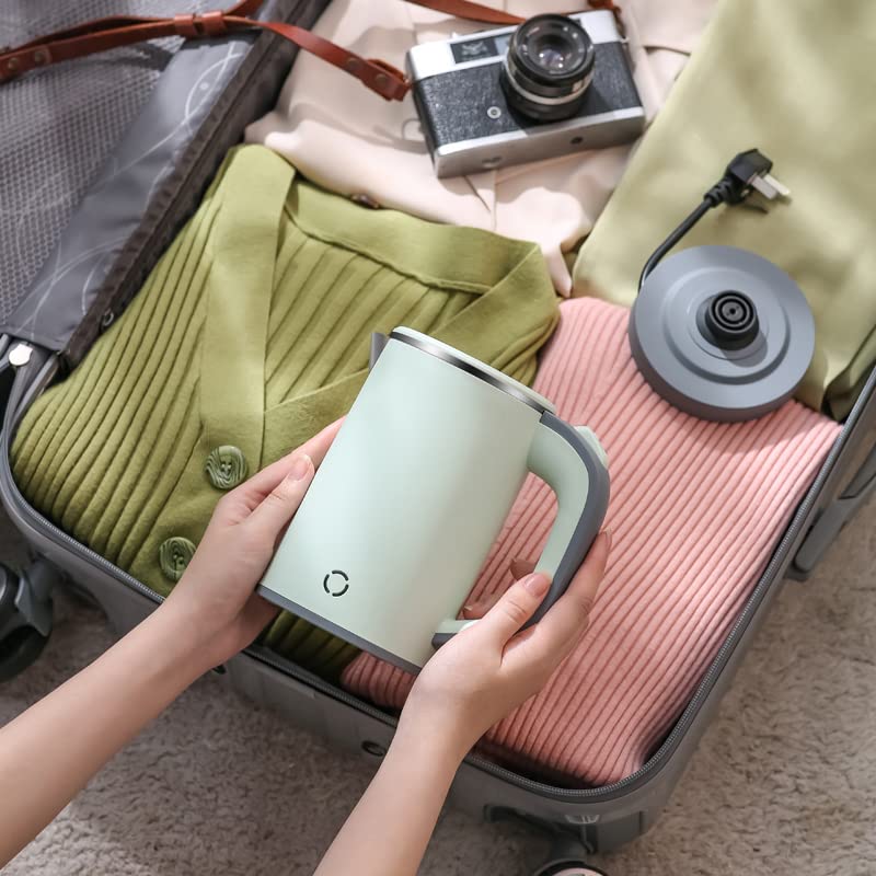 HotTopStar Electric Kettles 600W, 800ml Stainless Steel Kettle, Portable Mini Electric Kettle, Compact Travel Electric Kettles, Auto Shut-Off & B