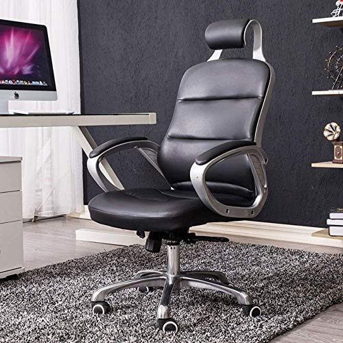 MU Home Computer Chair Boss Study Leather Office Chair Paint Adjustable Office Chair Swivel Reclining Executive Padded Chair Office Chair
