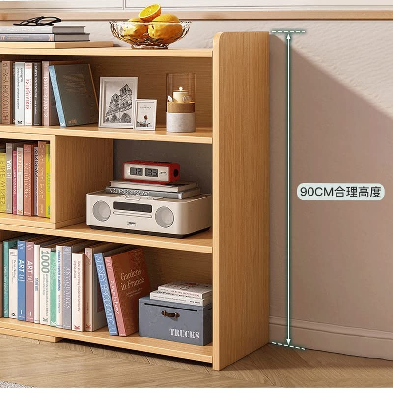 MJWDP Simple Bookshelf Shelf Wall Home Bedroom Storage Cabinet Office Study Bookcase Bookshelf Storage (Color : D, Size : 90cm)