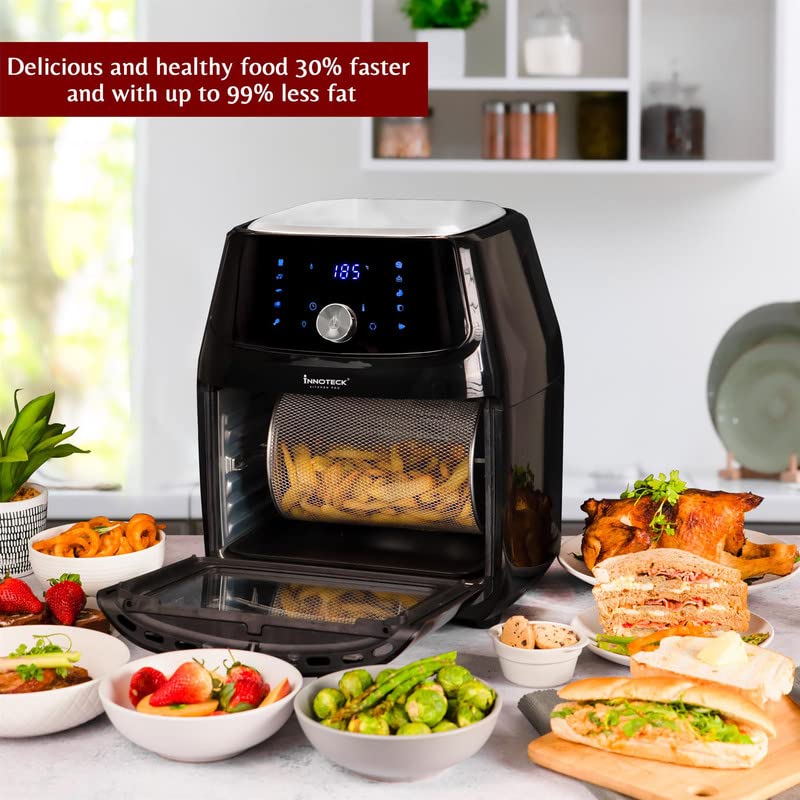 Innoteck Kitchen Pro 16L Digital Air Fryer Oven - With Rotisserie - Multi-Functions Smart Cooker - For Air Frying, Roast, Dehydrate, Bake, Reheat